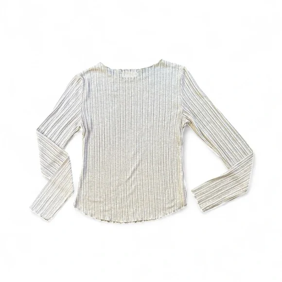 Natural Life Oatmeal Ribbed Top - Picture 3 of 5